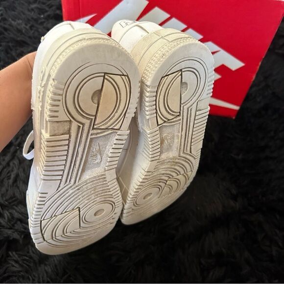 NIKE af1 Air Force one shadow white lace up platform shoes sneakers women’s 8.5 - Picture 6 of 9